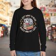 I Just Want To Read Books And Pet Cats Cat And Book Youth Long Sleeve Tee