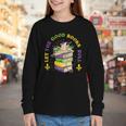 Let The Good Books Roll Mardi Gras Reading Youth Long Sleeve Tee