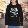Let's Get Lit Books Youth Long Sleeve Tee Let's Get Lit Books Youth Long Sleeve Tee