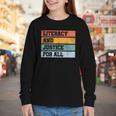 Literacy And Justice For All Stop Book Banning Banned Books Youth Long Sleeve Tee
