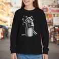 I Love Trashy Book Club Raccoon No Shelf Control Weirdcore Youth Long Sleeve Tee