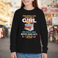 Once Upon A Time There Was A Girl Who Loves Books And Cats Youth Long Sleeve Tee