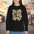 Peace Love Books Librarian Teacher Life Book Library Youth Long Sleeve Tee Peace Love Books Librarian Teacher Life Book Library Youth Long Sleeve Tee