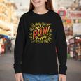 POW Comic Book Retro Artwork – Cartoon Collector Youth Long Sleeve Tee