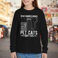 Read Banned Books Pet Cats Fight Evil Read Banned Books Youth Long Sleeve Tee Read Banned Books Pet Cats Fight Evil Read Banned Books Youth Long Sleeve Tee
