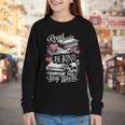 Read Books Be Kind Stay Weird Skeleton Heart Reading Alt Youth Long Sleeve Tee