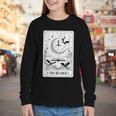 The Reader Tarot Card Bookworm Books Lover Dragon Librarians Youth Long Sleeve Tee