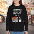 Reading 6-7 Six Seven Meme English Teacher Book Lover Youth Long Sleeve Tee