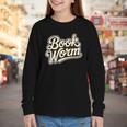 Retro Book Worm Reading For Book Lovers Youth Long Sleeve Tee