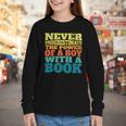 Retro Never Underestimate The Power Of a Boy With a Book Youth Long Sleeve Tee