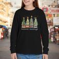 Seasons Readings All Booked For Christmas Book Reading Lover Youth Long Sleeve Tee