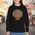History Month Afro Women Girls Book Lover Librarian Youth Long Sleeve Tee