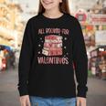 Valentines All Booked For Valentines Book Lovers Teacher Kid Youth Long Sleeve Tee