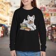 West Highland Terrier Books Dog Breed Westie For Men Women Kids Youth Long Sleeve Tee