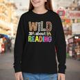 Wild About Reading Library Day Reading Books & Bookworm Youth Long Sleeve Tee Wild About Reading Library Day Reading Books & Bookworm Youth Long Sleeve Tee