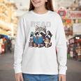 Animals Raccoon Reading Book Librarian Across America Kids Youth Long Sleeve Tee