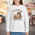 Bookish Feral Moms Book Club Raccoon Mother's Day Bookworm Youth Long Sleeve Tee Bookish Feral Moms Book Club Raccoon Mother's Day Bookworm Youth Long Sleeve Tee