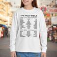 The Books Of The Bible Old And New Testament Complete List Youth Long Sleeve Tee