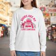 Books Are My Love Language Valentine Book Lover Youth Long Sleeve Tee
