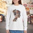 Books Lover Women Art Colorful Drawing Graphic Books Youth Long Sleeve Tee