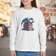 Bookworm Please I'm A Book Dragon Blue Dragon Youth Long Sleeve Tee