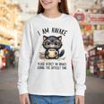 Cat Glasses Coffe Books I Am Awake Please Respect My Privacy Youth Long Sleeve Tee Cat Glasses Coffe Books I Am Awake Please Respect My Privacy Youth Long Sleeve Tee