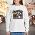 Cosy Sloth In Bookshelf With Plants Youth Long Sleeve Tee Cosy Sloth In Bookshelf With Plants Youth Long Sleeve Tee