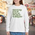 Defend Your Local Public Library For Book Lovers Youth Long Sleeve Tee Defend Your Local Public Library For Book Lovers Youth Long Sleeve Tee