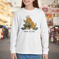 Dog Cooking The Books Youth Long Sleeve Tee