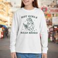 Hot Girls Read Books Bookish Booklover Christmas Youth Long Sleeve Tee
