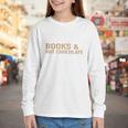 Jolabokaflod Because Books And Hot Chocolate T-Shirt Youth Long Sleeve Tee Jolabokaflod Because Books And Hot Chocolate T-Shirt Youth Long Sleeve Tee