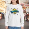 Kindness Is My Superpower Retro Comic Book T-Shirt Youth Long Sleeve Tee
