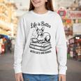 Life Is Better With Cats & Books Sphynx Cat Mom Women Youth Long Sleeve Tee Life Is Better With Cats & Books Sphynx Cat Mom Women Youth Long Sleeve Tee