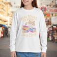 Read Books Be Weird Stay Feral Cat Youth Long Sleeve Tee
