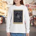 The Reader Tarot Card Mystic Dragon Book Magic Youth Long Sleeve Tee