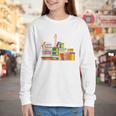 Reading Books Librarian Reader Nerd I'm Ok Teacher Youth Long Sleeve Tee