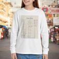 Vintage Library Due Date Card For Book Lovers Librarians Youth Long Sleeve Tee