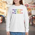 Women's Read Books Be Kind Stay Weird Book Lover Rainbow Youth Long Sleeve Tee Women's Read Books Be Kind Stay Weird Book Lover Rainbow Youth Long Sleeve Tee