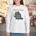 Women's i Require Books Raccoon Youth Long Sleeve Tee