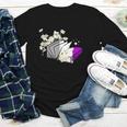 Asexual Book Lover LGBT Reading Pride Ace Flag Daisy Youth Long Sleeve Tee