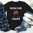 Book Club Squad Reading Bookworm Wine Lover Humor Youth Long Sleeve Tee