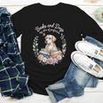 Book And Dog Lover Reading Humor Librarian Youth Long Sleeve Tee
