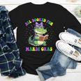 All Booked For Mardi Gras Crocodile Reading Book Teacher Youth Long Sleeve Tee