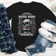 I Buy Books Like I'm Immortal Rose For Men Women Skeleton Youth Long Sleeve Tee