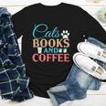 Cats Books And Coffee Youth Long Sleeve Tee