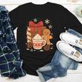 Cute Christmas Books Gingerbread Xmas Book Lover Teacher Youth Long Sleeve Tee Cute Christmas Books Gingerbread Xmas Book Lover Teacher Youth Long Sleeve Tee