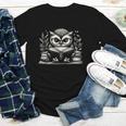 Cute Owl Reading Book Graphic Art Youth Long Sleeve Tee