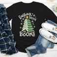 Dashing Through The Books Christmas Book Lovers Men Women Youth Long Sleeve Tee