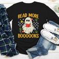 Ghost Reading Books Teacher Student Halloween Read More Book Youth Long Sleeve Tee