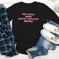 Hot Girls Read Hockey Romance Novels Book Lovers Youth Long Sleeve Tee